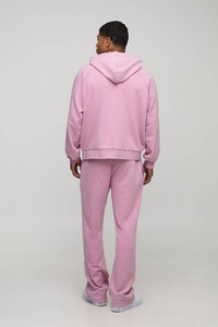 Sweat-shirts à capuche en coton 100% poids lourd pour hommes, coupe classique, teinture unie, vente en gros - Product Image 5