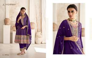 Costume Salwar Kameez entièrement cousu en usine directe pour les occasions spéciales telles tenues de fête et de mariage - Product Image 2