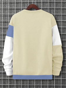 Sweatshirts Colorblock pour hommes Sweatshirts de haute qualité Sweatshirts Pull-Over personnalisés en gros pour hommes Logo personnalisé imprimé - Product Image 2