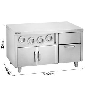 Dispensador de Bebidas Bajo Encimera - con Portavasos y Contenedor de Hielo - 1500 mm - Product Image 2