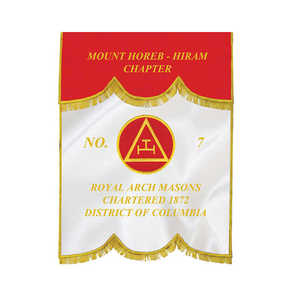 Maestros de alta calidad Mason Blue Lodge Banner Diseño personalizado Bordado a mano Masonic Regalia Banners - Product Image 3