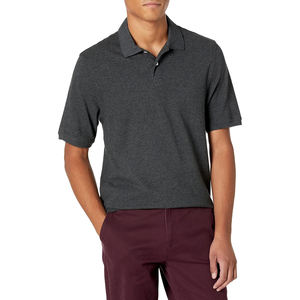 Polo de piqué de algodón de corte regular para hombre, diseño personalizado, estampado de letras lavadas, polos de talla grande para hombre - Product Image 1