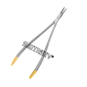 Portaagujas Satinsky TC, Modelo Toennis, 18 cm, Acero Inoxidable AISI 420, Instrumento Quirúrgico, Agarre Ergonómico, 11 Posiciones de Mandíbula, CE - Product Image 1