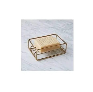 Porte-savon en laiton de qualité supérieure haut de gamme tendance Style design moderne salle de bain rangement porte-savon panier et produit - Product Image 2