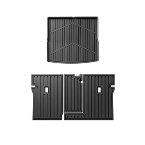 Tapis de dossier et doublure de cargaison pour 2023 <span class=keywords><strong>Audi</strong></span> Q4E-<span class=keywords><strong>tron</strong></span> TPE revêtements de dossier tous temps accessoires de tapis de coffre intérieur résistant aux intempéries - Product Image 1