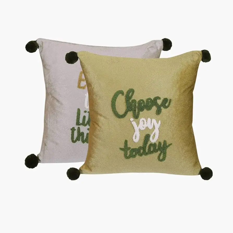 Unique Collection Pillow Cases & Cushion Cases16x16 Inches 40x40 cm Cotton Embroidery Cushion for Home Decoration for Sale