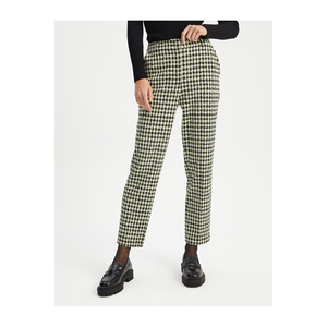 กางเกงขายาวทรงขากระบอกถักลายสำหรับผู้หญิง ผลิตจากผ้าผสมวิสโคส สีสันสดใสมาก - Product Image 6