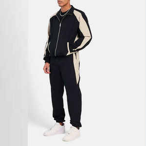 Men's Custom Slim Fit Nylon Tracksuit <b>Set</b> Top Selling Casual Wear Windbreaker for Winter 2025 <b>on</b> Sale! - Product Image 1