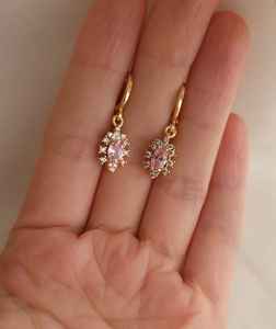 Pendientes de Zafiro Rosa con Certificado IGI, Chapados en Oro Rosa de 18K, Plata de Ley 925, Diseño Vintage de Filigrana, Regalo de Aniversario - Product Image 5