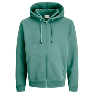 Sweat-shirts et pulls à capuche pour hommes en coton mélangé, respirants, avec col zippé long, imprimés - Product Image 1