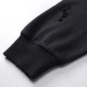 เสื้อฮู้ดซิปโอเวอร์ไซส์สำหรับผู้ชายเสื้อฮู้ดแขนยาวผ้าฝ้าย100% แบบลำลองพิมพ์โลโก้แบบออกแบบได้ตามต้องการ - Product Image 4