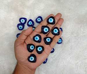 Pierre précieuse bleue mauvais œil en forme de cœur haute et Semi-précieuse qualité pour supprimer le dictionnaire et se sentir positive par contre Agate - Product Image 4