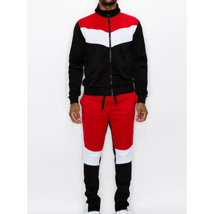 Chándal Dropshipping logotipo personalizado tamaño poliéster Unisex con capucha Atlético cremallera completa chándal entrenamiento Jogging traje - Product Image 1