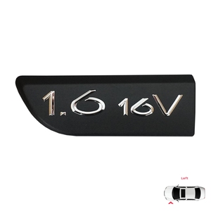 ตราสัญลักษณ์ BSP565-1 สีดำ 1.6 16V ด้านซ้าย สำหรับรถยนต์ Megane MK2 Scenic MK2 8200209130 - Product Image 1