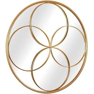 Luxury <b>Gold</b> Round Iron Wall <b>Mirrors</b> Vanity <b>Mirror</b> Creative Design Wall Mounted Metal <b>Mirror</b> - Product Image 2