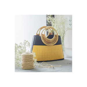 Sacs en rotin tressé pour femmes, style classique avec poignées, artisanat naturel, taille personnalisée, fabriqué au Vietnam - Product Image 3