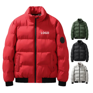 Nouveau logo personnalisé de haute qualité manteau d'hiver noir doudoune Streetwear à capuche hommes veste d'hiver en duvet - Product Image 3