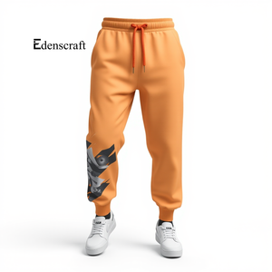 Pantalon de jogging imprimé pour homme, poids moyen, confortable, coupe mi-évasée, tissu polaire épais, écologique, séchage rapide, décontracté, pour la salle de sport - Product Image 4