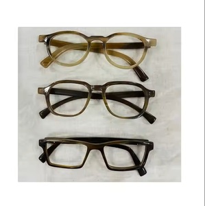 Lunettes de soleil optiques à monture corne design antique Lunettes rondes de luxe très exigeantes Cornes de boeuf Nouvelles lunettes Mode Papillon - Product Image 4