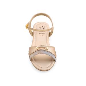 Sandale à talon doré pour fille Design fantaisie KD7847 - Product Image 1