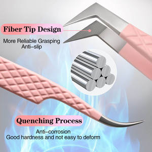 Pinzas de Acero Inoxidable de Precisión Duraderas con Punta Dentada y Puntiaguda, Aplicador de Fibra para Manicura de Metal Med Corporation - Product Image 5