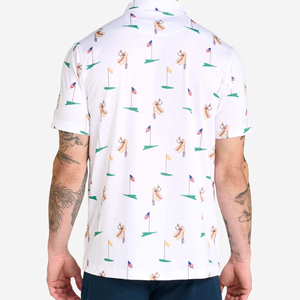 Golf de algodón suave y duradero para hombre para Polo patrón sólido tela de rizo de talla grande para ropa informal y atlética - Product Image 6