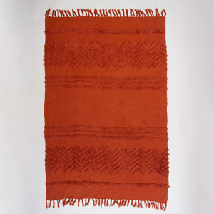 Cotton Printed Tufted Slub <b>Throws</b> Eco-Friendly Modern Soft and Stylish Home Decor Accessories - Product Image 5