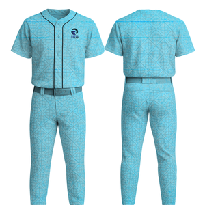 Uniforme de béisbol personalizado conjunto nombre del equipo y número transpirable ropa deportiva de secado rápido OEM ODM disponible para los hombres jóvenes - Product Image 4