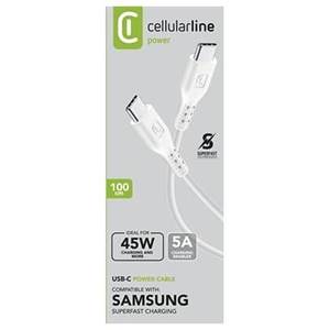 Cable de Alimentación USB-C Blanco de 1 m, 45 W, USBDATAC2C5A1MW, para una Carga Conveniente - Product Image 2