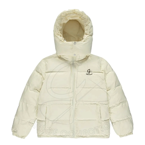 Chaqueta acolchada cálida de invierno de alta calidad para hombre, diseño informal a la moda con logotipo impreso personalizado - Product Image 1