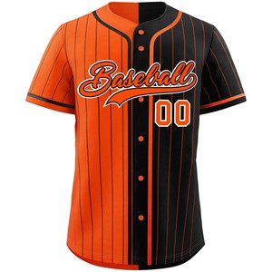 Pro Look Baseball Jersey Button Up Custom Quick Dry Softball Shirt Tela de malla Bordado Team Letters Tackle Twill USA Fit - Product Image 5