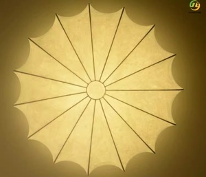 JYLIGHTING stile Japandi tessuto Wabi Sabi <span class=keywords><strong>paralume</strong></span> <span class=keywords><strong>lampadari</strong></span> e lampade a sospensione con tessuto di seta chiaro - Product Image 4