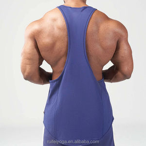 OEM Logo personnalisé Hommes XL Gym Sportswear Été Vintage Singlets Stringer Musculation Fitness Débardeur Bambou Coton Polyester - Product Image 6