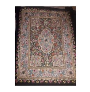 พรมประดับผนังพรมเพชร zardozi ทำด้วยมือแบบทันสมัยปักด้วยหินกึ่งมีค่า zardosi พรมติดผนัง - Product Image 1