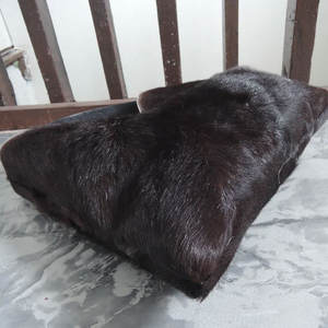 กระเป๋าถือหนังวัวนิ่มสีพื้นย้อมสีล้วนเอวสูง - Product Image 5