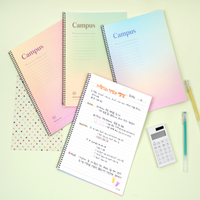 OEM Koreanisches B5 Graduiertes Design Antimikrobielles Spiralbindungspapier Notizbuch 20 Seiten Studenten Einfacher Stil NEU
