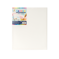 Colormate 40x40 coton grande toile tendue avec cadre en bois pour peinture à l'huile et peinture acrylique