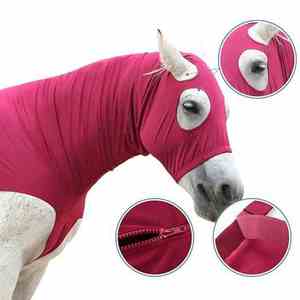 Capuche de cheval Slicker légère de qualité supérieure trois saisons menton à poitrine en plusieurs couleurs pour une utilisation équine en été - Product Image 5