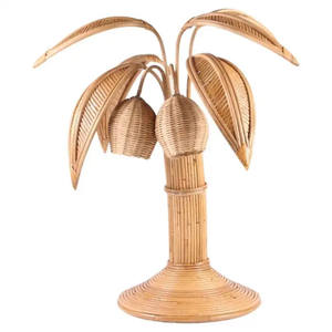 Nouveauté 2023 Artisanat Naturel 100% Rotin Lampe de Table en Forme de Cocotier pour la Décoration de la Maison avec un Nouveau Design en provenance du Vietnam - Product Image 5