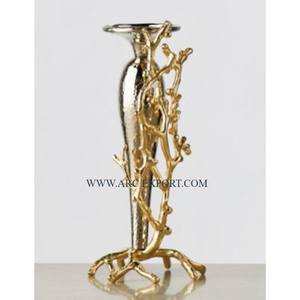 Aluminum Gold Plated Metal Table Top Candle Holder Best Seller Table Top <b>Brass</b> Candle Holder Resorts Table Decor <b>Candlestick</b> - Product Image 2