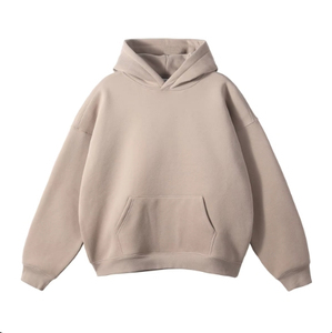 Pull à capuche 100% coton haut de gamme pour hommes Logo personnalisé tricoté fonctionnel surdimensionné rétro sport sweats à capuche pour hommes - Product Image 2