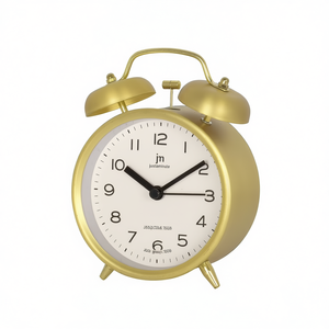 Lowell <b>Desk</b> & Table Alarm Clock JA 7111G Gold Finish with Stylish Design - Product Image 2