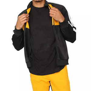 Chándal de gimnasio con logotipo personalizado para hombre, ropa deportiva transpirable e impermeable multicolor, conjunto de traje para correr de talla grande para invierno - Product Image 3