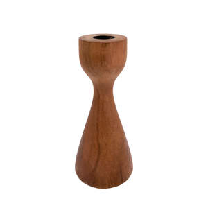 Wooden Decorative <b>Candle</b> Stand Set of 3 Walnut Colour Standard Size <b>Candle</b> <b>Stick</b> <b>Holder</b> for Christmas Decoration - Product Image 2