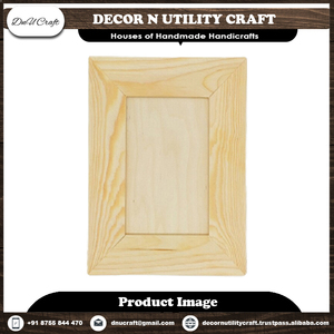 DECOR N UTILITY CRAFT Ensemble de cadres photo en bois écologiques, uniques et personnalisés, sculptés à la main pour une présentation sur table et murale - Product Image 4