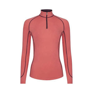 Camisa de Competición Ecuestre de Alta Calidad con Cierre de Cremallera, Estilo Occidental, Spandex/Poliéster de Secado Rápido - Product Image 1