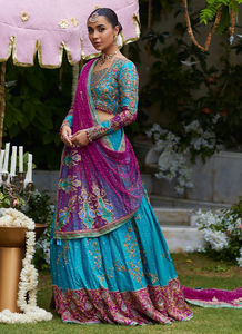 Pakistani <span class=keywords><strong>asiatico</strong></span> tradizionale Lehenga Choli per abiti da sposa <span class=keywords><strong>o</strong></span> feste - Product Image 4