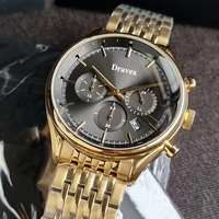 Jam Tangan Mewah Berkualitas Tinggi 2026 untuk Pria Logo Kustom Baja Tahan Karat Tanggal Bercahaya Tahan Air Jam Tangan Quartz Reloj