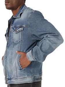 Veste à fermeture éclair en jean pour hommes avec ultra confort Veste en jean personnalisée en gros et personnalisée - Product Image 4