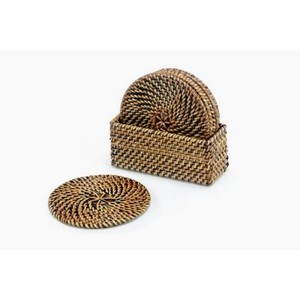 Acheter Dessous de Verre de Table en Osier Ovale Tissé à la Main en Lin de Jute Dessous de Verre en Rotin Naturel Dessous de Verre Tasse à Thé Tapis Tressé Porte-Verre - Product Image 4